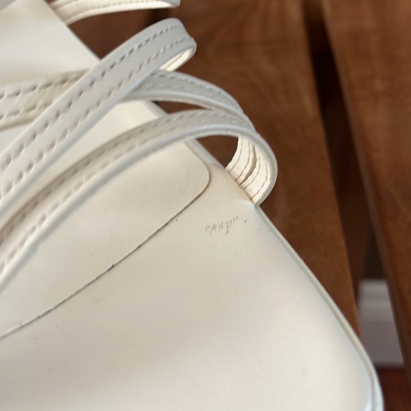 SOLD Free People chunky white platform heels sandals, size EU 40. US 8.5 - Picture 9 of 9